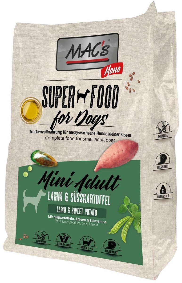 MAC's DOG - Monoprotein Mini Adult Lam - 750g