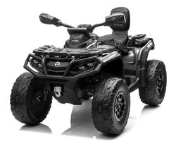 Elektrische Quad 24V voor kinderen CAN-AM Outlander - 2 persoons kinder quad accu - accu quad - Accuvoertuigen - 4 x 200W motoren (ZWART)