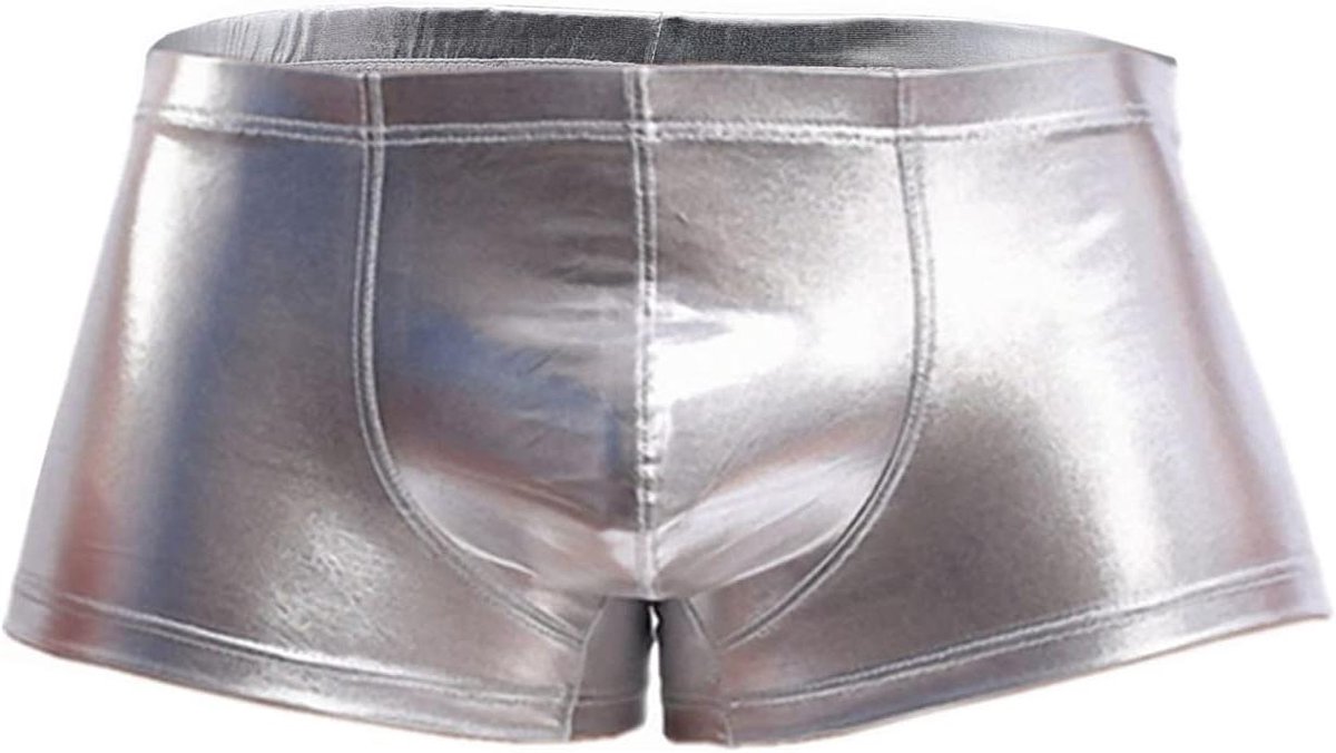 Allecto Plus - Sexy Boxershort voor Mannen met Metallic Glans en Lage Taille