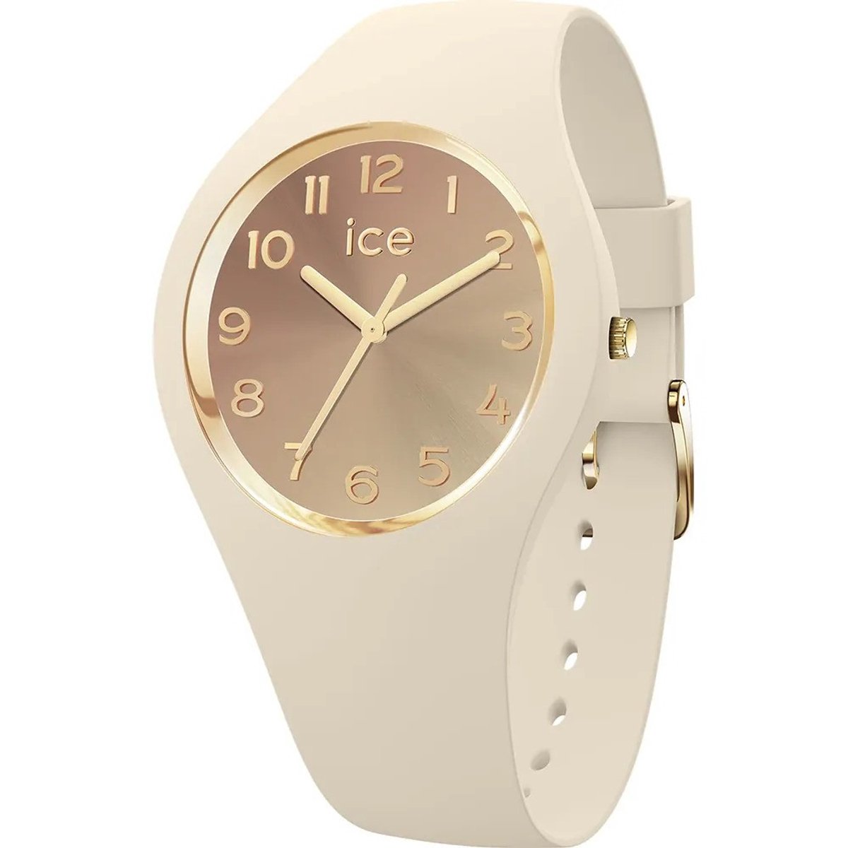 Ice Watch ICE sunset - Almond cappuccino 024985 Horloge - Siliconen - Crème - Ø 37 mm