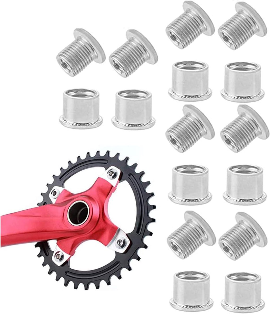 Allecto Plus - Kettingbladbouten Fietscrank - Roestvrijstalen Kettingbladschroef - Mtb Racefiets - 8 Stuks.