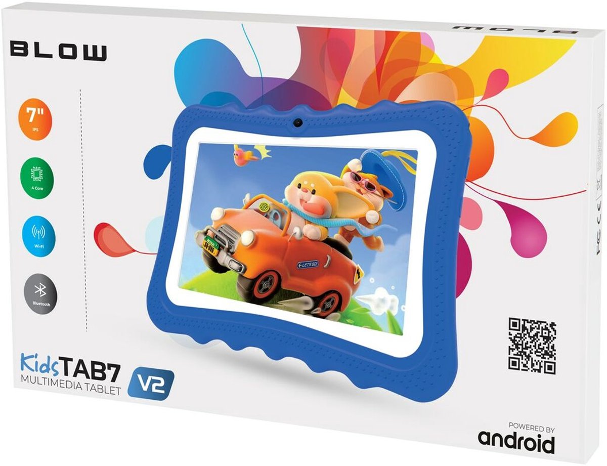 Tablet Blow KidsTAB7 V2 BLOW 7" Allwinner A133 4 GB RAM 128 GB Blauw Zwart Blue