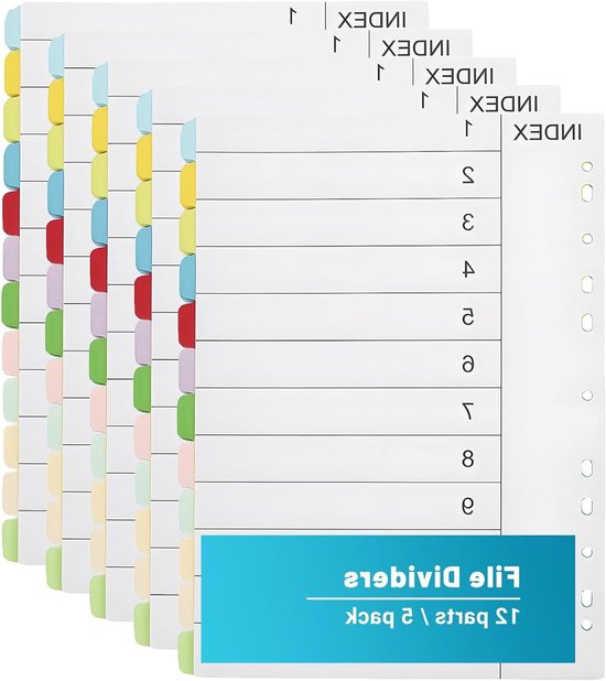 Allecto Plus - A4 ordners en tabbladen set voor kantoororganisatie met ...