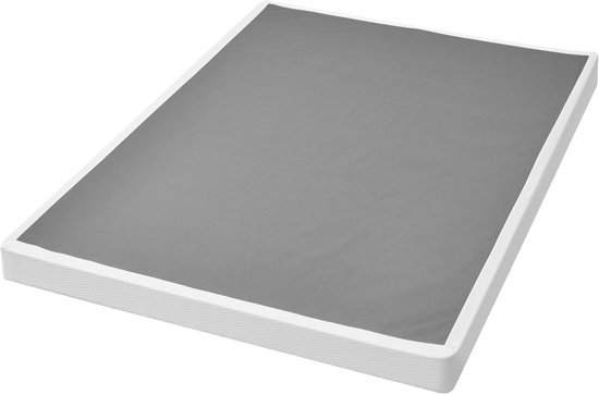 Boxspring Queensize Bedframe met wasbare stoffen hoes, metalen frame voor queensize bedden, max. draagvermogen van 1587 kg, 2010 x 1925 x 230 mm (zonder matras) | NL