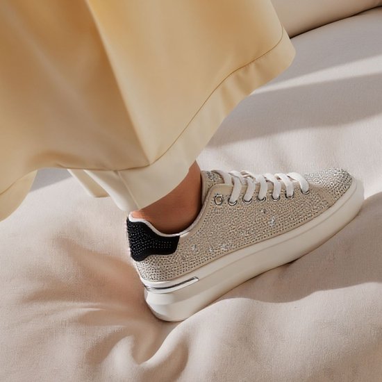 Baskets La Strada grises avec pierres pour femme - pointure 38