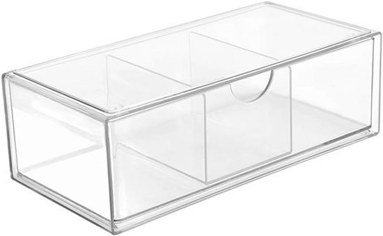 Vtopmart Set van 2 grote stapelbare opbergladen Vtopmart Set van 2 grote stapelbare opbergladen