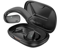 HOCO Draadloze Oordopjes Bluetooth 5.3 Oorhaak 12 Uur Batterij Zwart