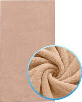 Funnies Strandlaken XXL Pinkstone Extra groot - 100x200 cm - Hoogwaardig Katoenen OEKO-TEX Strand Handdoek - 500 gram/m2 Luxe Dikte - Extra zacht - Sneldrogend Badhanddoek - Ideaal voor Strand, Sauna, Zwembad, Vakantie en Sport - Badlaken