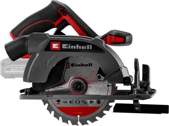 Scie circulaire sans fil Einhell TE-CS 18/150-2 Li Solo - Puissance V: 90°/45° : 49/33 mm - Sans batterie ni chargeur