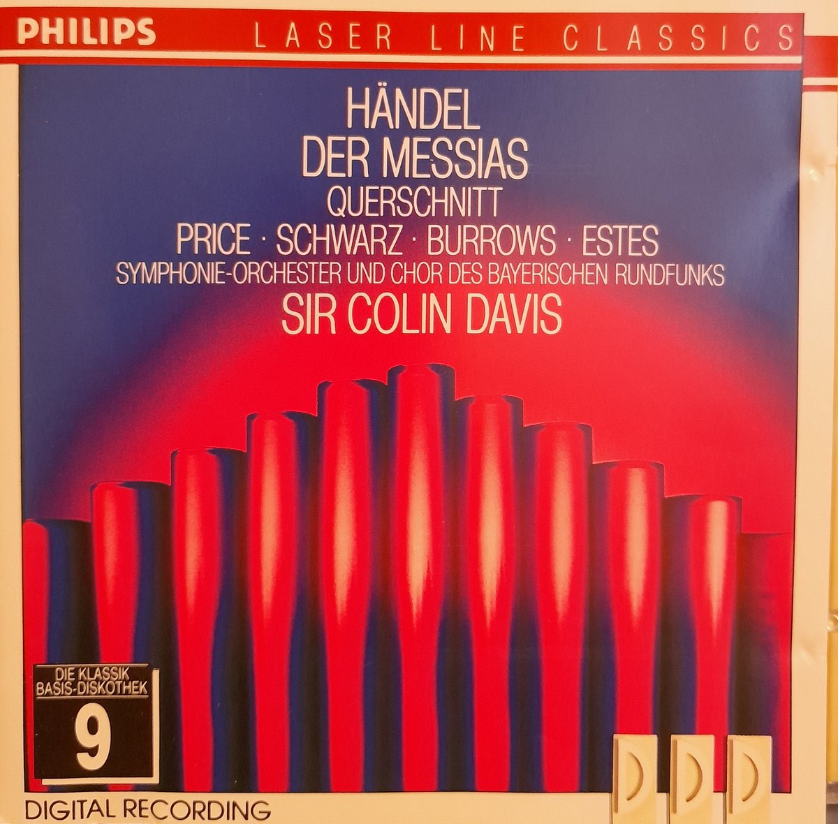 GEORG FRIEDRICH HÄNDEL | MARGARET PRICE • HANNA SCHWARZ • STUART BURROWS • SIMON ESTES | SYMPHONIE-ORCHESTER DES BAYERISCHEN RUNDFUNKS UND CHOR DES BAYERISCHEN RUNDFUNKS | SIR COLIN DAVIS - Der Messias (Querschnitt) (CD)