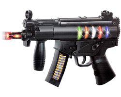 MP5K speelgoedpistool - led lichtje - schietgeluid - tril effect - 32CM - incl. batterij - speelgoed geweer pistool
