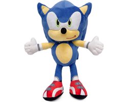 Sonic – Sonic The Hedgehog Pluche Knuffel 23 cm {Sonic the Hedgehog 2 Plush Toy | Speelgoed knuffeldier knuffelpop voor kinderen jongens meisjes | Sonic De Egel | Silver, Knuckles, Shadow, Miles Tails Prower , Amy, Dr. Eggman}