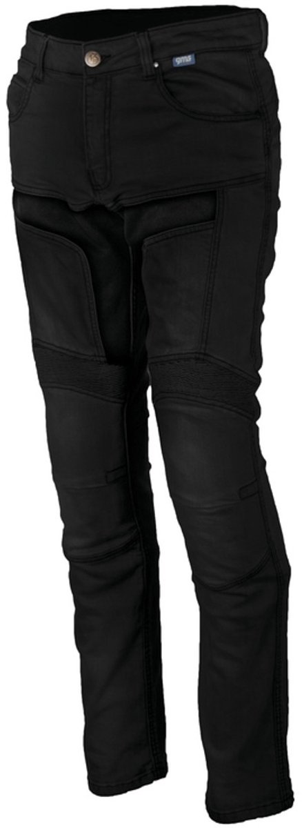 gms Viper Zwarte Motorjeans