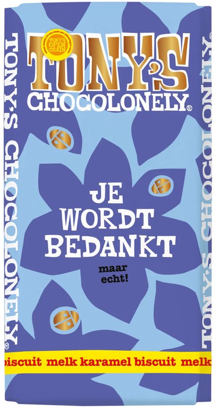 Chocolade tony chocolonely je wordt bedankt | 15 stuks