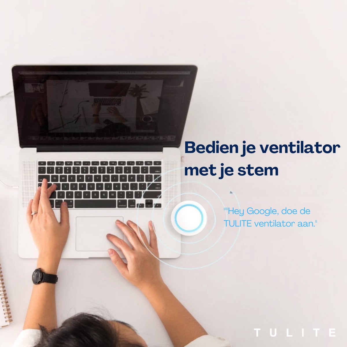 Slimme Plafondventilator met LED Verlichting - App & Afstandsbediening - Plafondlamp met Ventilator - Fluisterstil - Voor Slaapkamer & Woonkamer & Kinderkamer - Ø50 cm - Zwart thumbnail 7