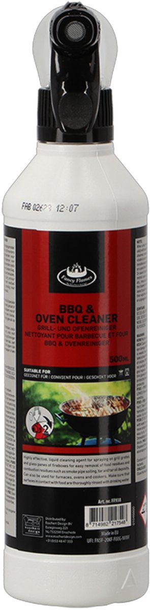 Fancy Flames BBQ/Oven Reiniger - spuitfles - voor roosters en haardglas - biologisch