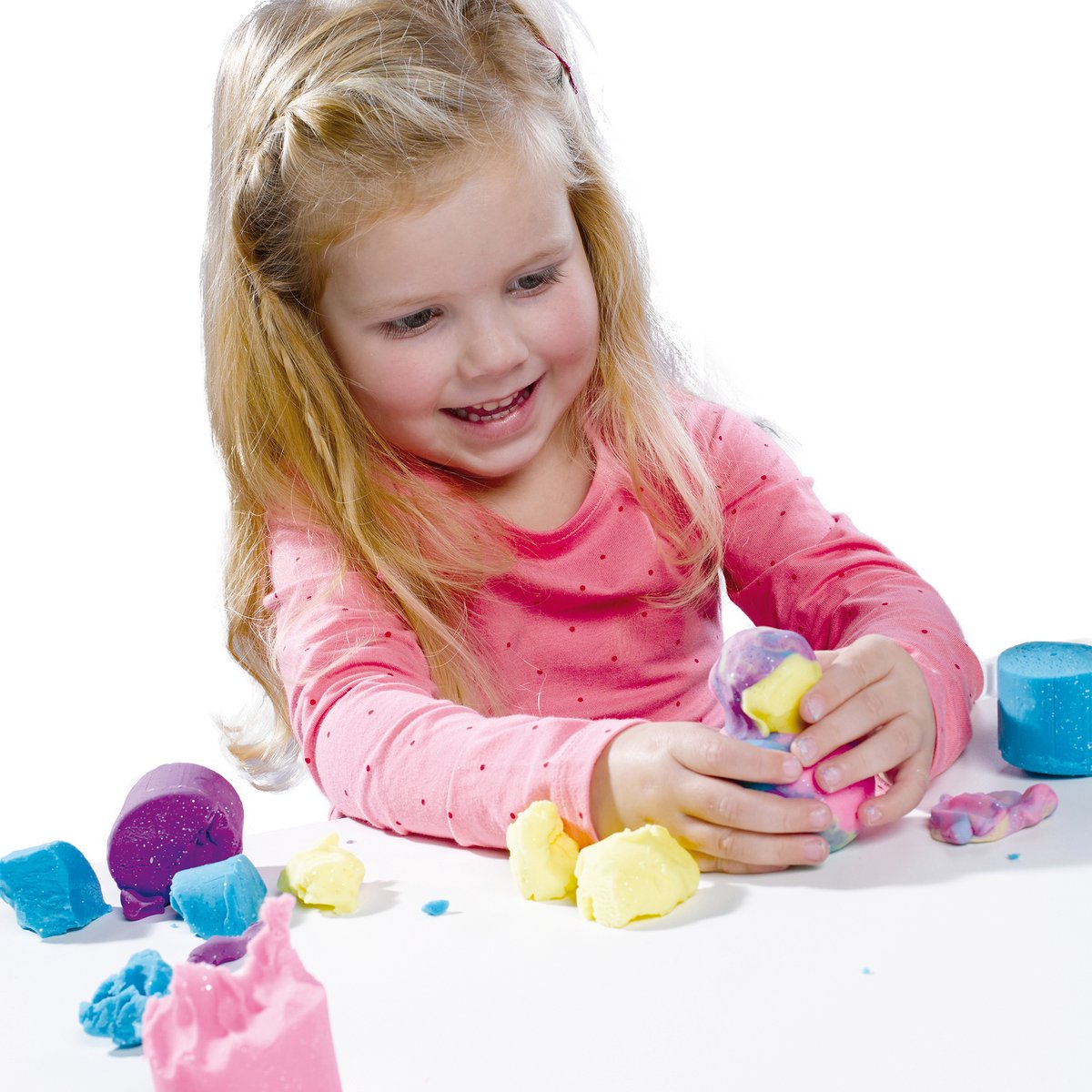 SES Creative - Glitter Klei - Glitter Kleuren (4x90g) - Vegan en Glutenvrij - Herbruikbaar - Uitwasbaar - Vanaf 2 jaar — afbeelding 5