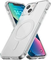 My Case Hoesje geschikt voor iPhone 13 MagSafe Transparant - Shock proof case Hoes Magnetisch doorzichtig