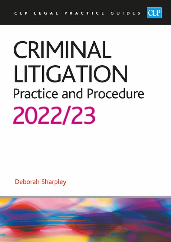Criminal Litigation: 2022/2023 - cover