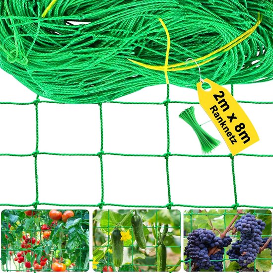 Elastisch Plantennet voor Optimale Ondersteuning van Groenten, Fruit en Bloemen in de Tuin