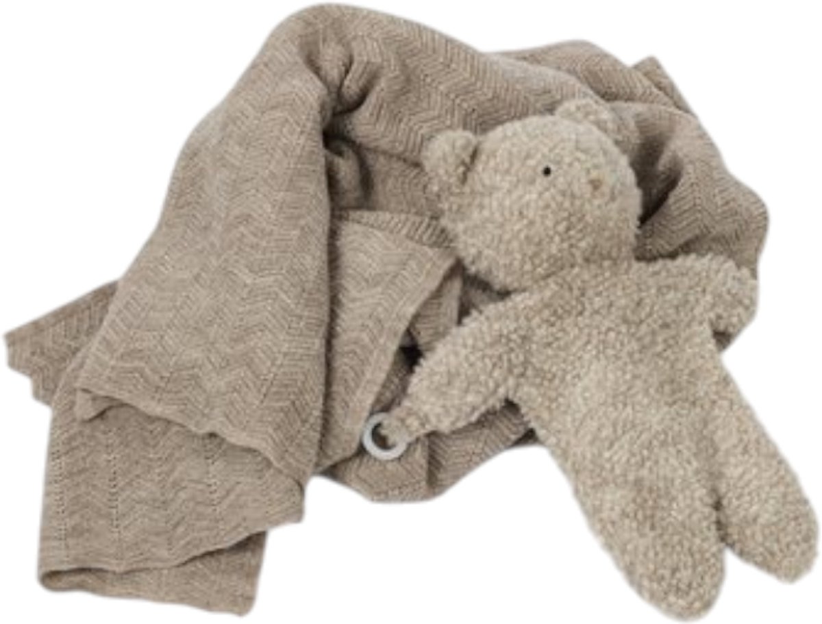 Smallstuff Knuffeldoekje - Bouclé Merino Wool - Nature