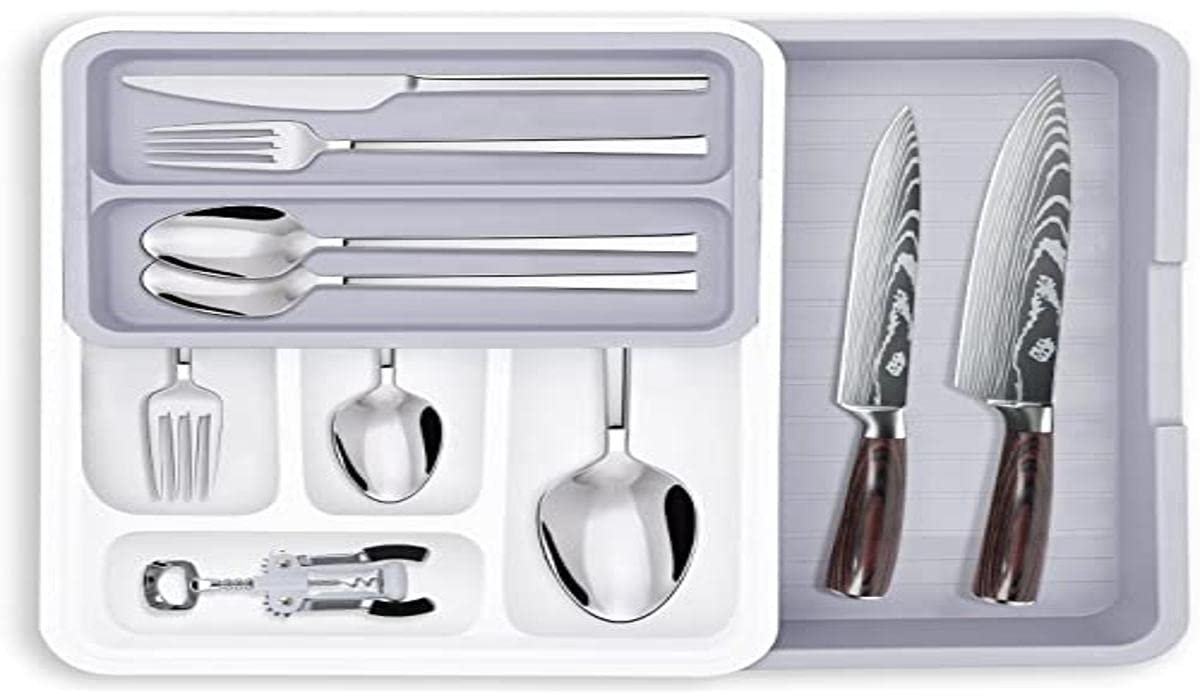 Verstelbare ladeverdeler - multifunctioneel - 1 stuk - BPA-vrij - 31x24x6 cm