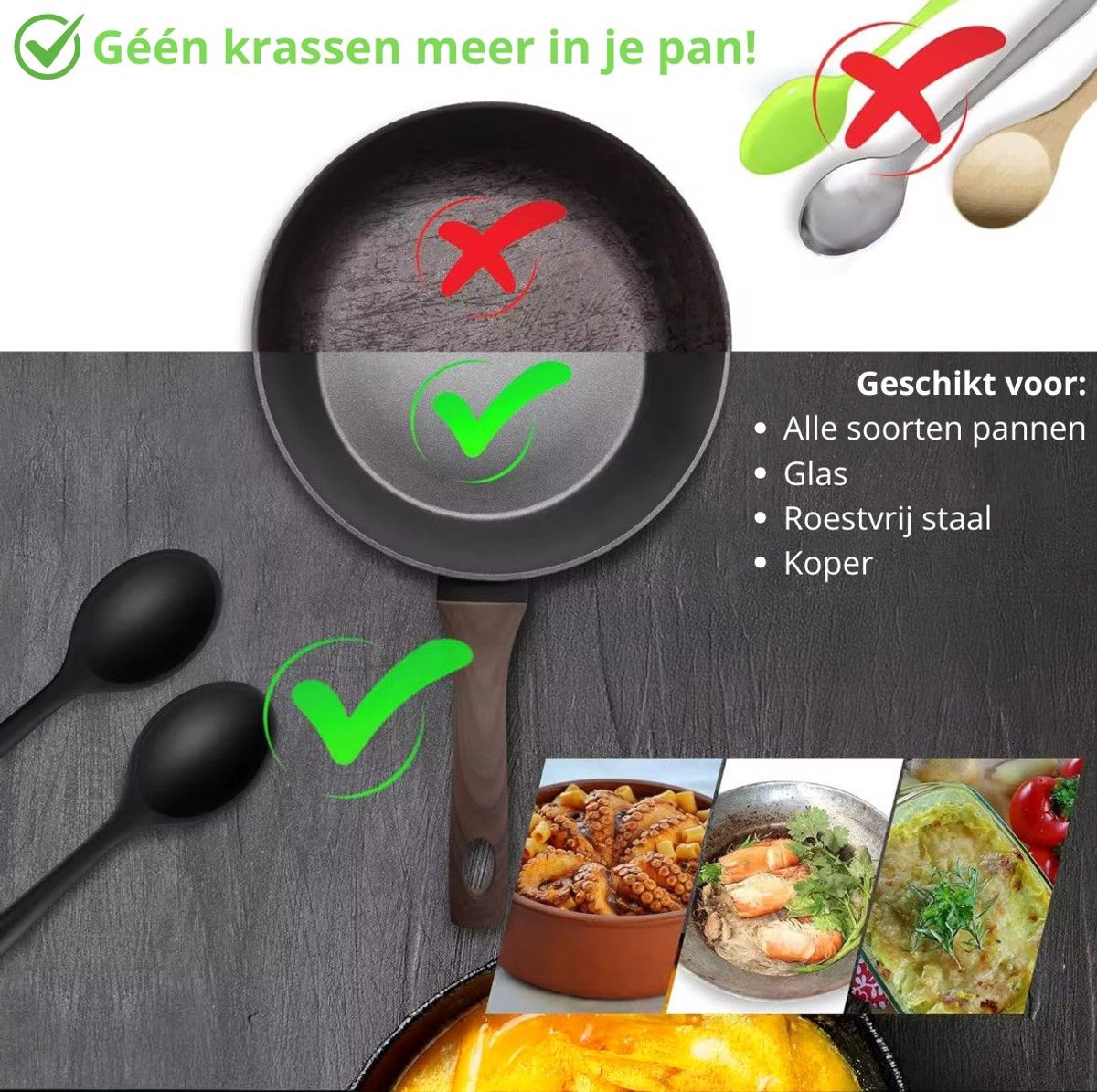 4 Stuks Siliconen Pollepelset, Hittebestendig, 21 cm, BPA-vrij, Vaatwasmachinebestendig, Met Ophanggat Voor Roeren, Serveren Van Soepen (Rood, Zwart, Groen 4 Stuks Siliconen Pollepelset, Hittebestendig, 21 cm, BPA-vrij, Vaatwasmachinebestendig, Met Ophanggat Voor Roeren, Serveren Van Soepen (Rood, Zwart, Groen