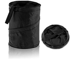 Universele, draagbare auto-prullenbak - Waterdichte, opvouwbare auto-prullenbak - Lekvrije, opvouwbare auto-prullenbak - Opbergtas voor de rugleuning - Auto-accessoires - 16x16x20cm (zwart)