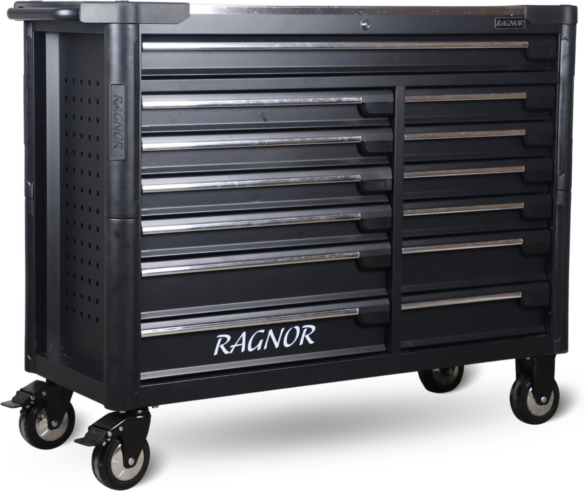 XL Gereedschapswagen Gevuld – 187-Delig – 13 Lades – Incl. Gratis Schroevendraaierset – Afsluitbaar / Met Slot | Ragnor