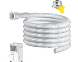 Afvoerslang voor airconditioners – Airco slang – Afvoerslang – Flexibele condensslang 15-25 mm voor split airco, lengte 8 m – Met klem – Airconditioning Accessoires – Airconditioning Gereedschap – Voor luchtontvochtigers, airconditioners, tuinkranen