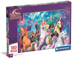 Clementoni - Puzzel - Unicorn Academy - 180 stukjes - Super Color - vanaf 5 jaar