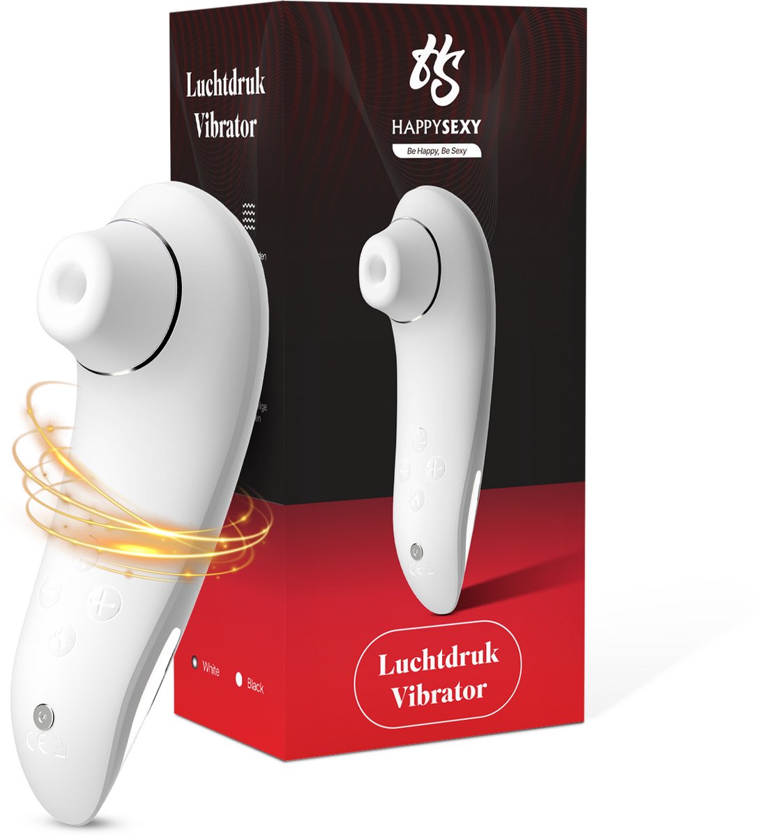 Goedkoopste HappySexy Luchtdruk Vibrator Pro 2 Satisfyer voor Vrouwen – Clitoris en Tepel Zuiger Stimulator Massager – 13 Verschillende Standen Vibraties en Waterproof – Realistische Tepelzuigers Vibrators Pro– Seks toys en Seksspeeltjes Next Generation