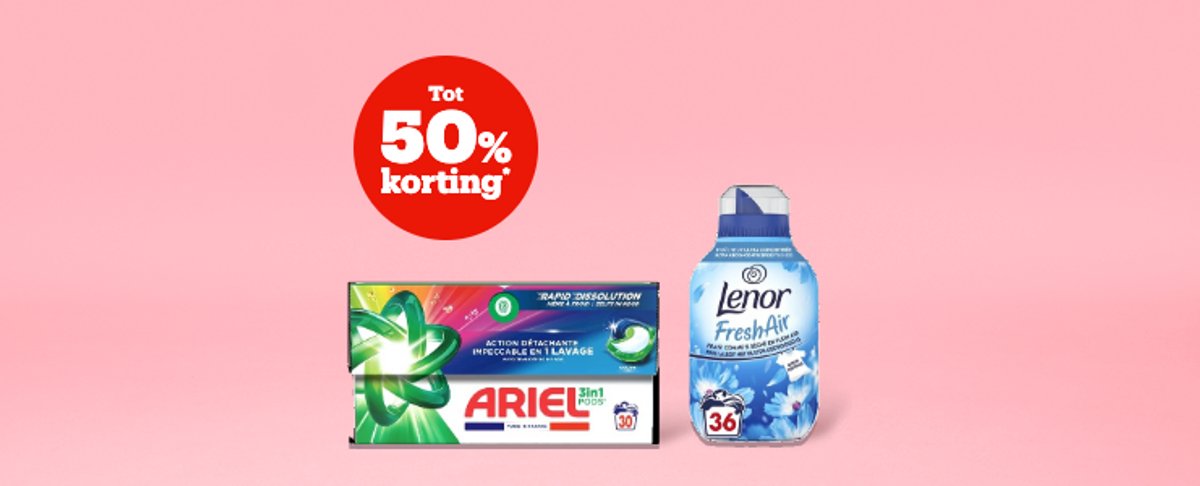 Tot 50% korting*