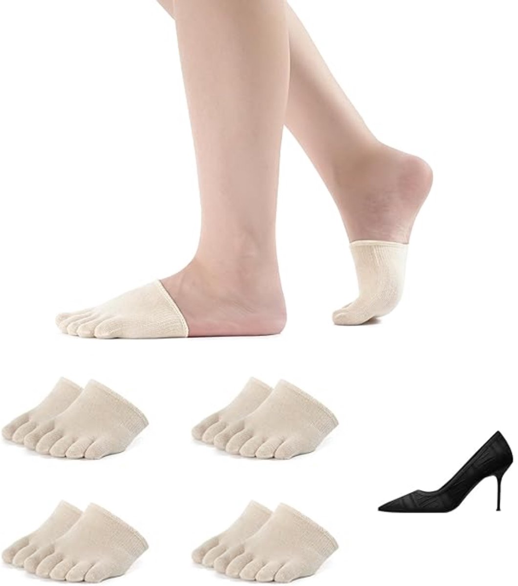 paires de chaussettes à bout fendu, respirantes à cinq doigts