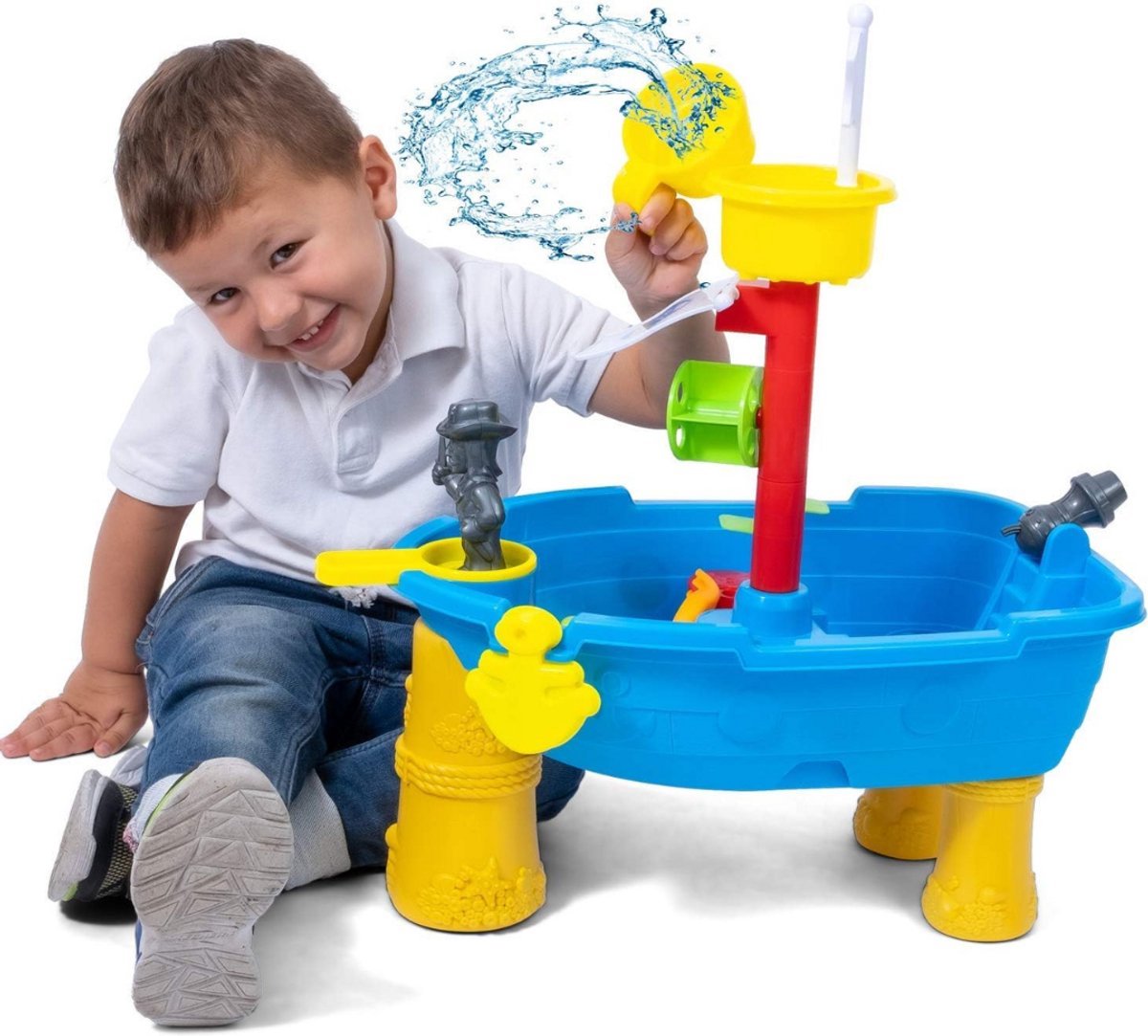 Thuys – Watertafel Buiten – Waterbaan – Speelgoed – 15cm x 10cm x 20cm – Blauw