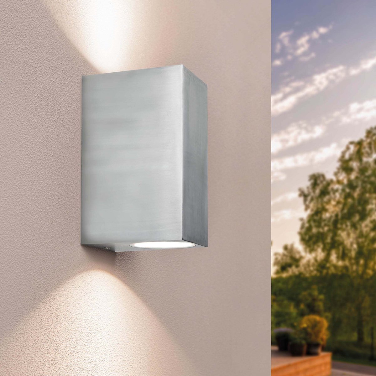 Ledvion - LED Wandlamp - GU10 - IP54 - Grijs