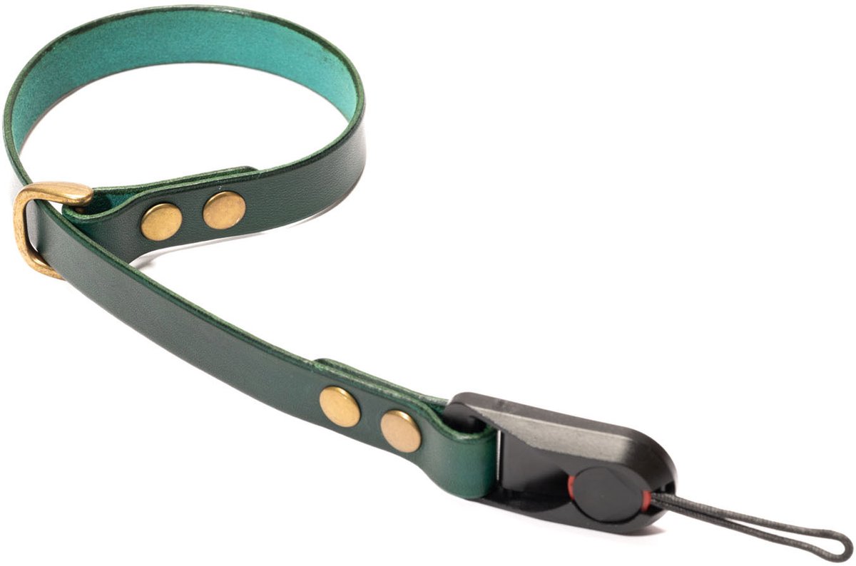 Forest Green Camera Polsriem met Peak Design 100% Leer