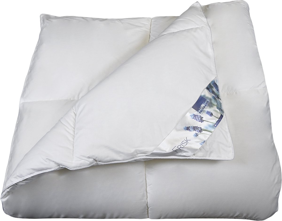 Polydaun FRISK dekbed - enkel - gerecyclede Isocraft® vulling - 100% fijne katoenen tijk - 240x220 cm