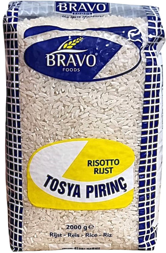 Bravo Tosya Rijst – 2kg – Premium Kwaliteit – Perfect voor Pilav, Risotto en Paella - Tosya Rice 2 kg