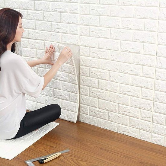 Arthome Peel and Stick Behang 15,7 x 393 Zwart Reliëf Arthome Peel and Stick Behang 15,7 x 393 Zwart Reliëf