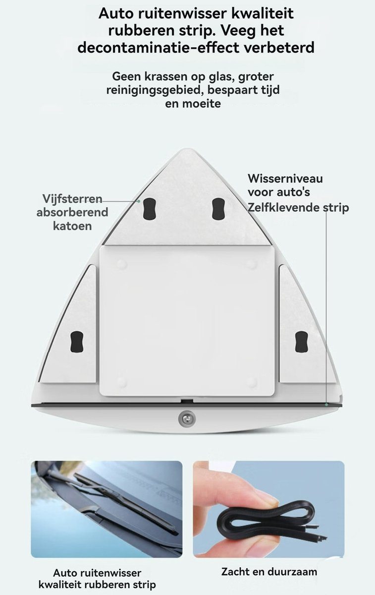 Magnetische Ramenwasser Sponzen Set - voor dubbele glazen 8-40mm -34-delig -Accessoires Navulling kit- ramenreiniger - ramen water - Magnetische ramenreiniger accessoires thumbnail 2