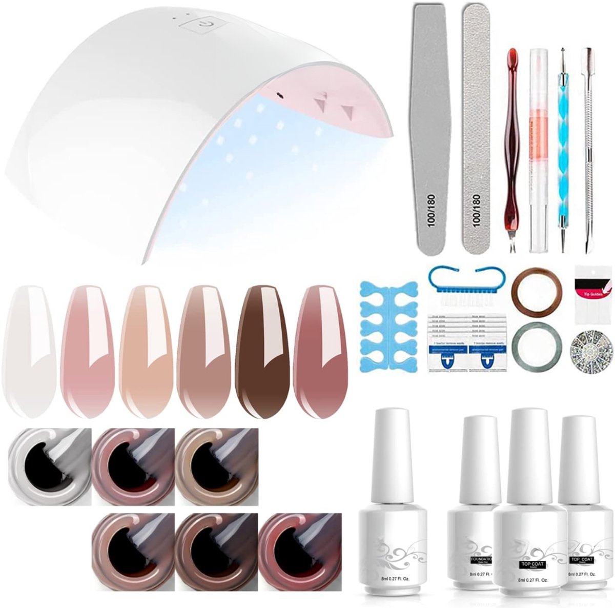ZRSS® Gellak starterspakket - Premium UV / LED lamp - Gel nagels