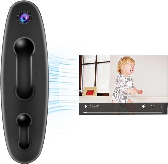 LXMIMI Cámara pía WiFi, Cámara de Reloj Oculto WiFi HD 1080P Mini Cámara pía