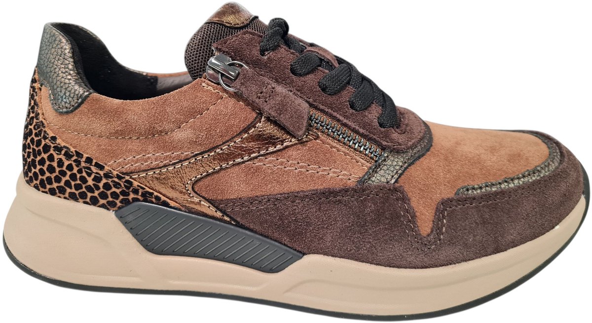 Rollingsoft -Dames - bruin - sneakers - maat 41