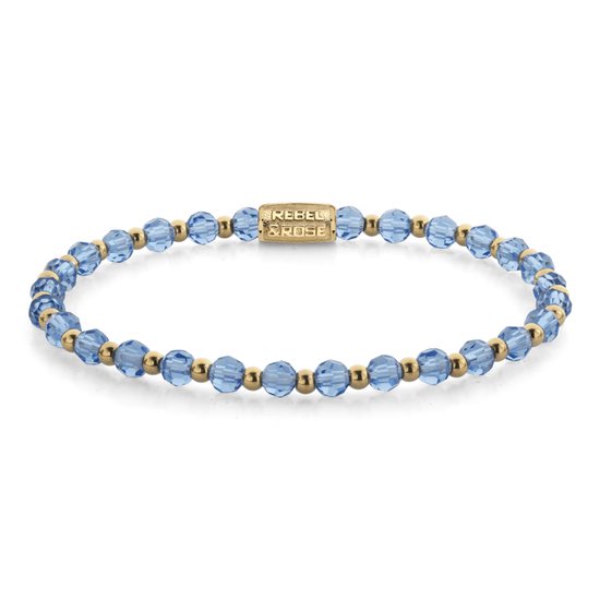 Bracelet Rebel & Rose Mix Winter Blues Glam Rocks - 4 mm RR-40169-G