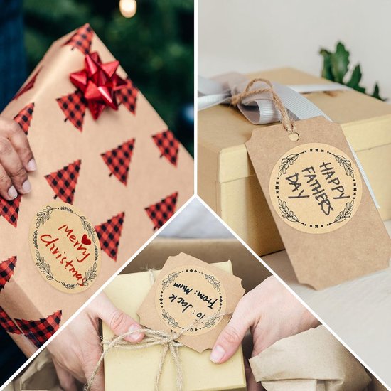 Jametiketten - jam etiketten - Keukenlabels - kruiden stickers - keuken labels - etiketten keuken - jam etiketten stickers - envelop sticker kraft - etiketten jampot - etiketten stickers jampotten - Sluitzegels - Sluitstickers - bruin