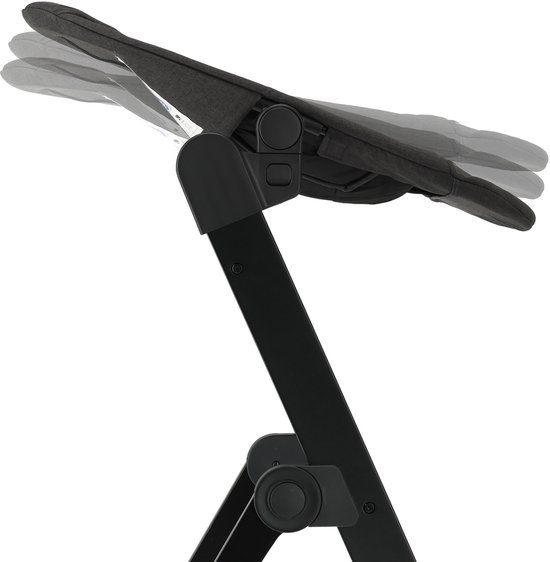 Chaise haute de Luxe Deryan Odin avec transat - Grijs foncé