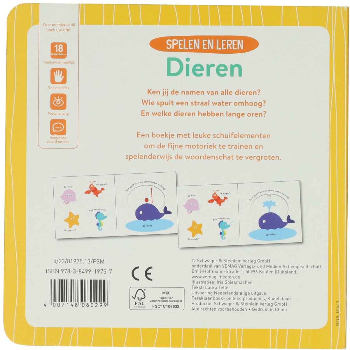 Schuifboekje Spelen en Leren Dieren