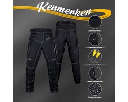 Motorbroek voor heren Dual Sport Motocross Motorbroek Rijden Overbroek Enduro Adventure Touring Waterproof CE Armored All-Weather - (Waist 32''-34'' Length 34'') - Motorcycle Pants Riding Overpants Enduro Waterproof CE Armored All-Weather