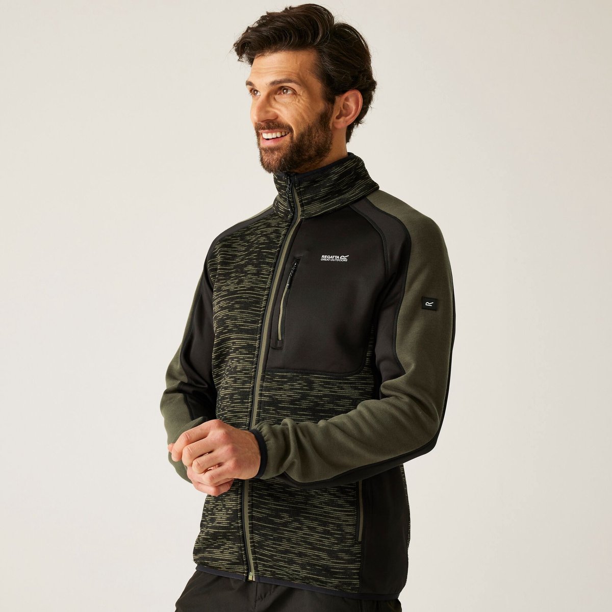 Oakar isolerend rekbaar fleece vest voor heren Groen